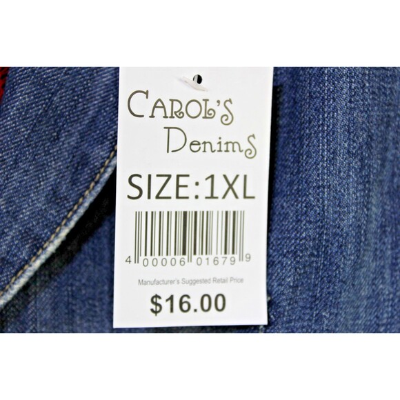 Carols Denims Fitted Jean Jacket Sz 1X Western Cowgirl Cottagecore Fitted Style - Picture 4 of 9